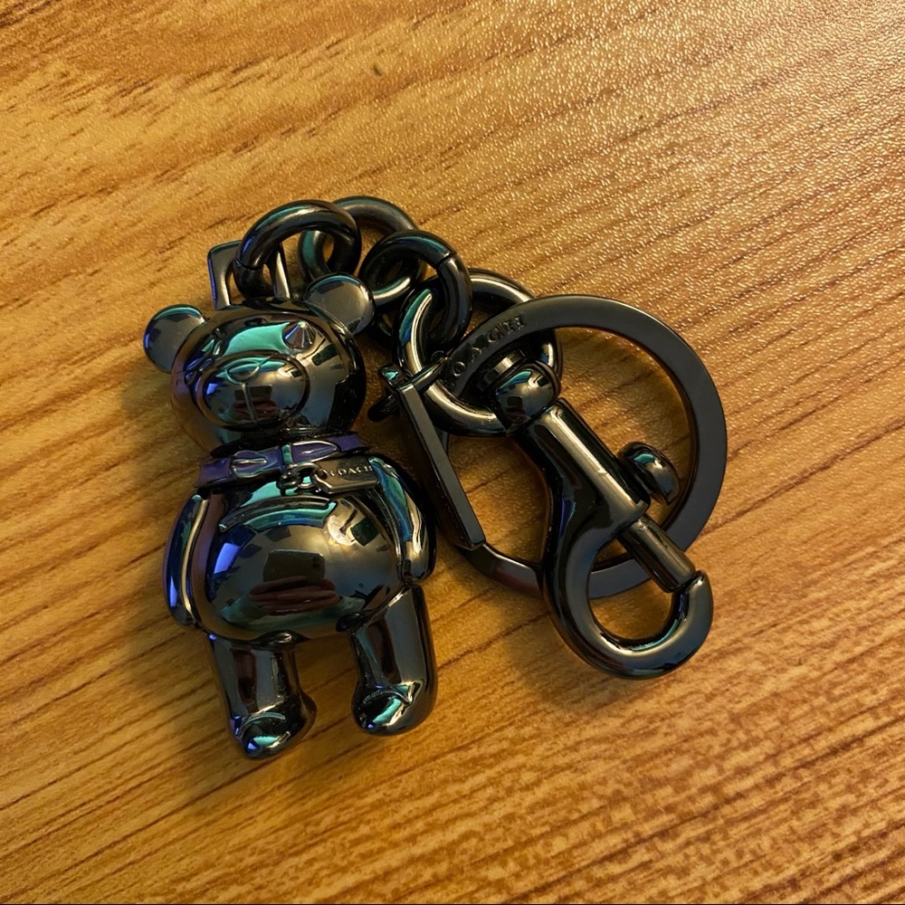 Coach Teddy Bear Keychain